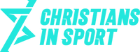 Christian in Sport logo in aqua